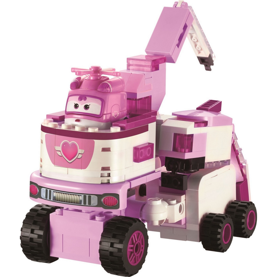 Конструктор-трансформер Super Wings Small Blocks 2-in-1 Buildable Transforming Vehicle Dizzy, Діззі EU385006