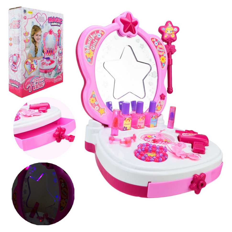 Детский туалетный столик Bambi 661-125 свет, звук, палочка, фен, расческа