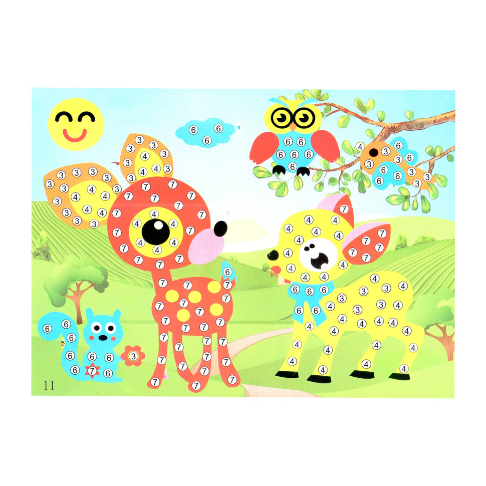 Дитяча мозаїка за номерами 