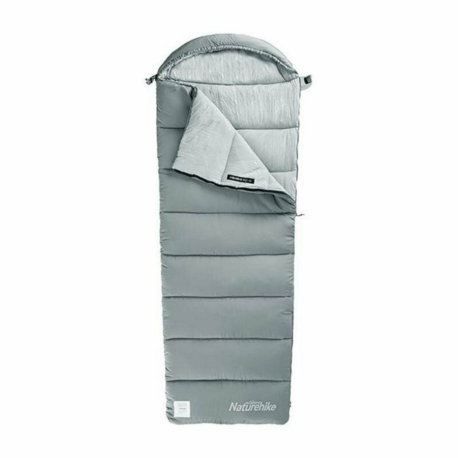 Спальник із капюшоном M400 NH20MSD02 Naturehike 6927595701270 (1°C), правий, сірий