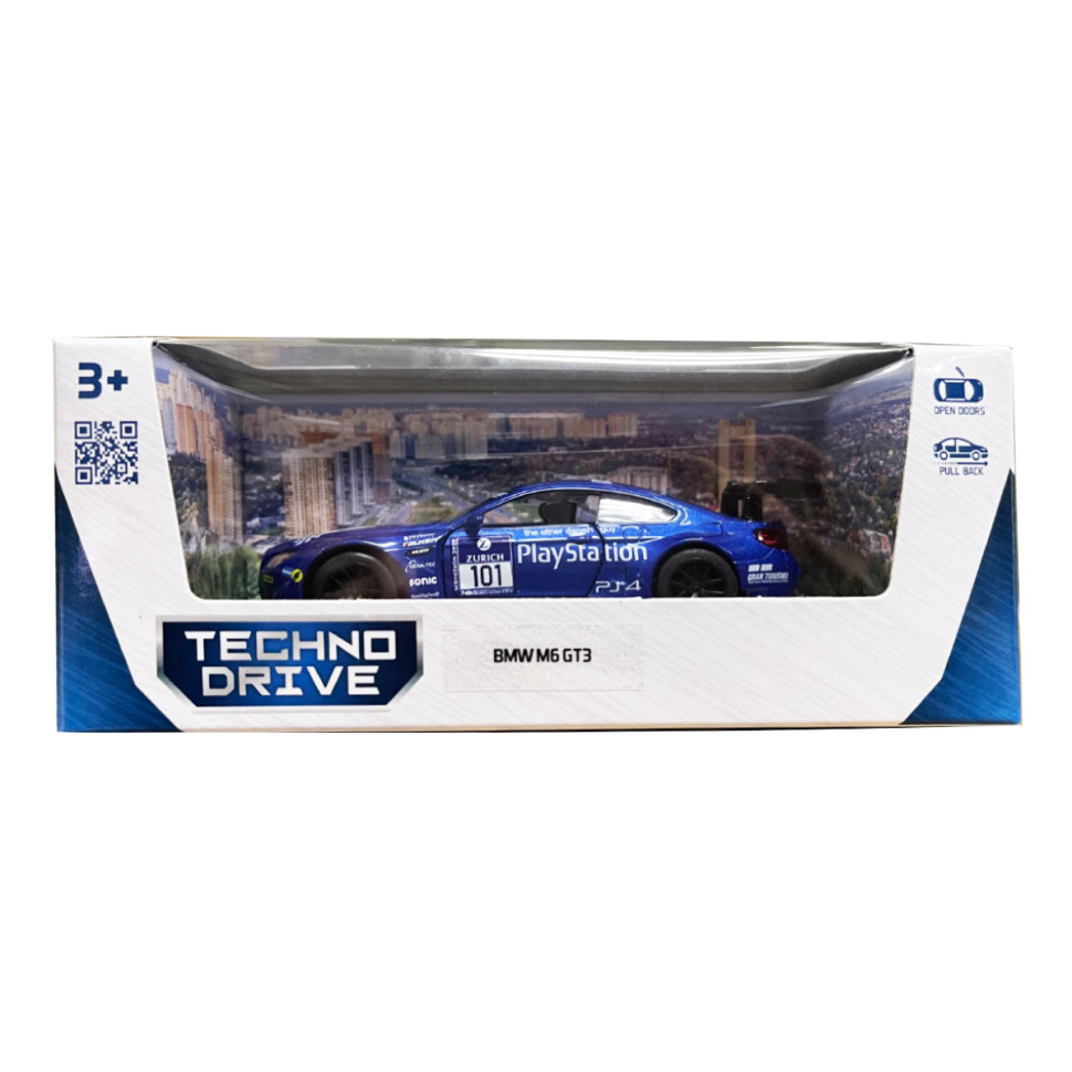 Машинка інерційна  BMW M6 GT3 TechnoDrive 250353 масштаб 1:43