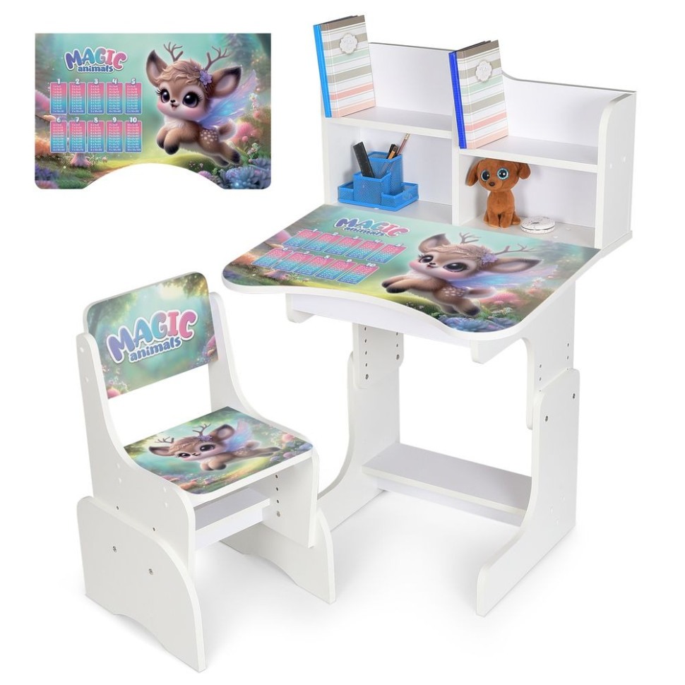 Дитяча парта Bambi N 2071-27-1 висота 3 положення, зі стільчиком