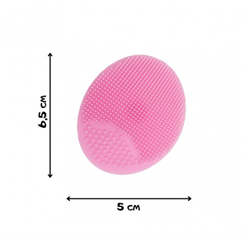 Силиконовая мочалка для купания новорожденных Mega Zayka MGZ-0923(PInk)