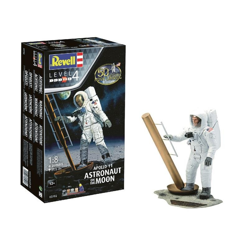 Збірна модель Астронавт на Місяці Місія Аполлон 11 Revell RVL-03702 рівень 4, масштаб 1:8