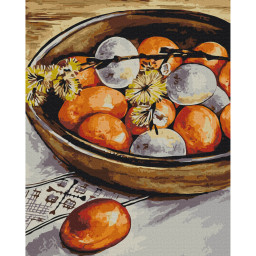 Картина за номерами "Крашанки і верба" © Каріна Зіміна Brushme BS53950, 40x50 см 