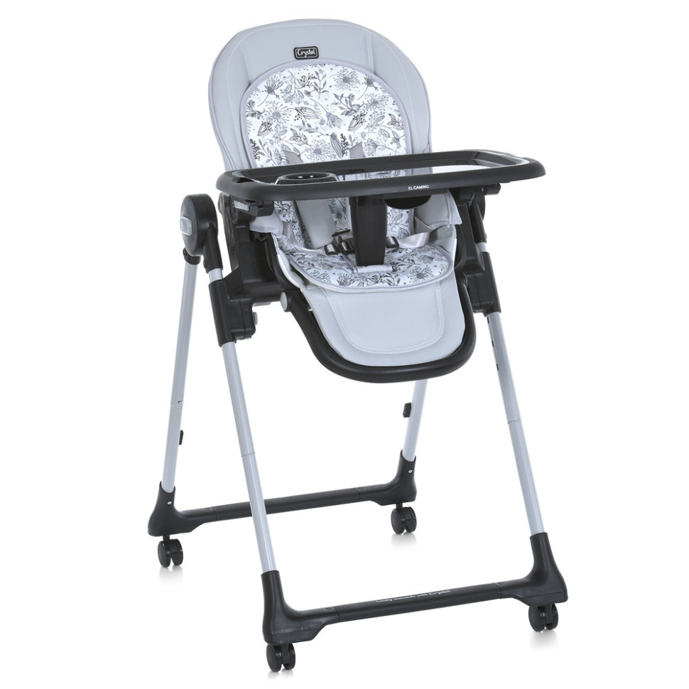 Стільчик для годування CRYSTAL El Camino ME 1037-B Gray, до 15 кг