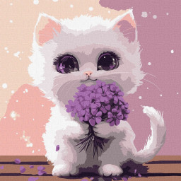 Картина по номерам "Солнечный мурчик" ©art_selena_ua Идейка KHO6724, 30х30 см 