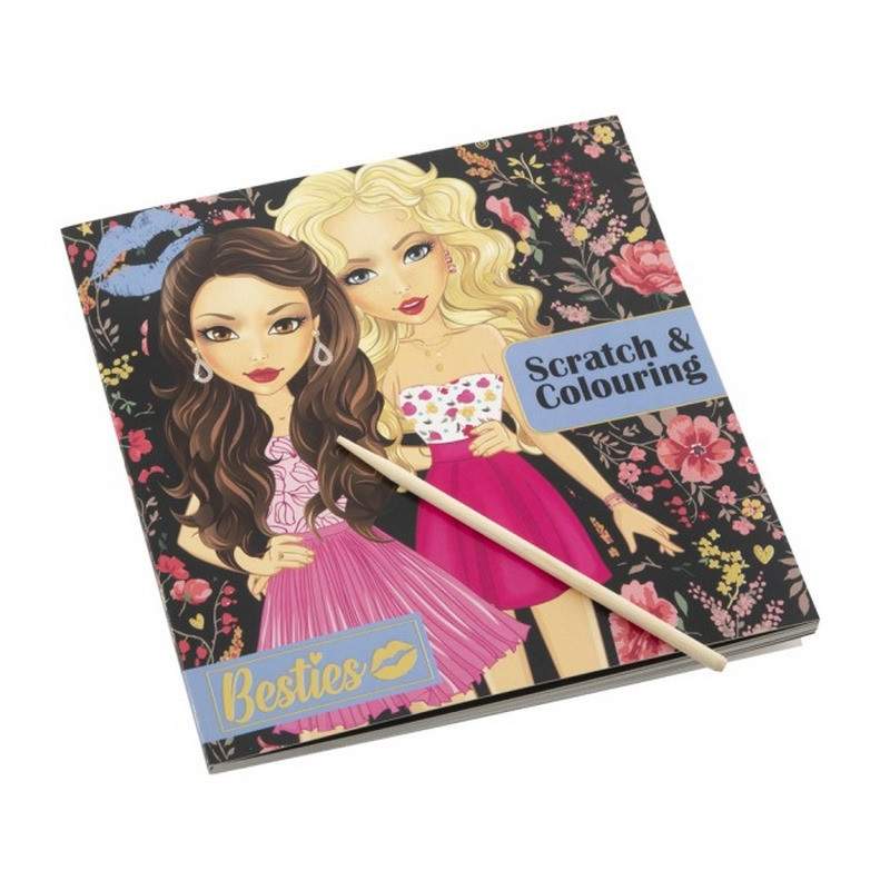 Дитяча скретч-розмальовка Besties 961008 (12 аркушів)