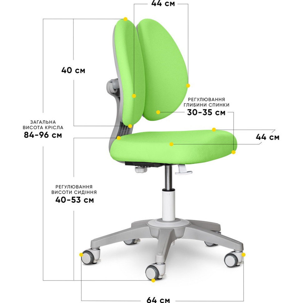 Дитяче крісло Sprint Duo Lite Mealux Y-412 Lite KZ, Green