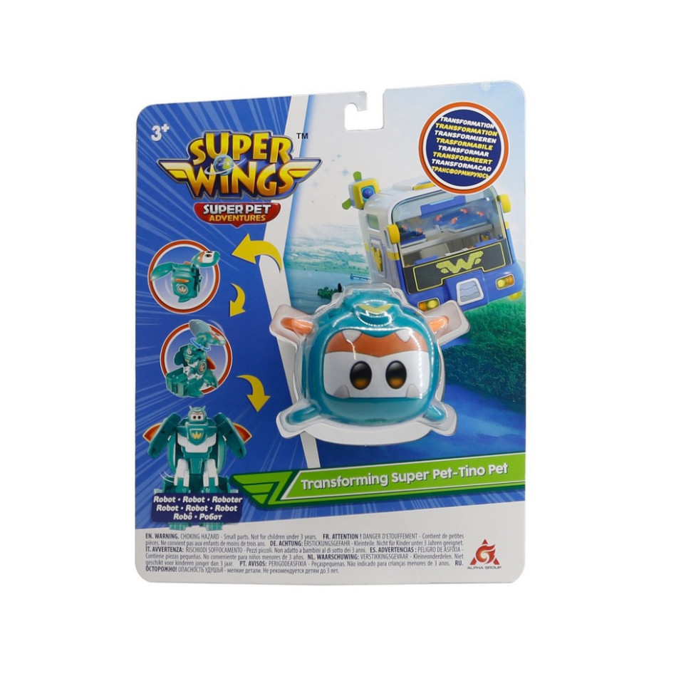 Ігрова фігурка-трансформер Transforming Super Pet Тіно Super Wings EU770643