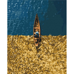 Картина за номерами "Озеро Світязь" ©Roksolana Baran Brushme BS53752, 40х50 см