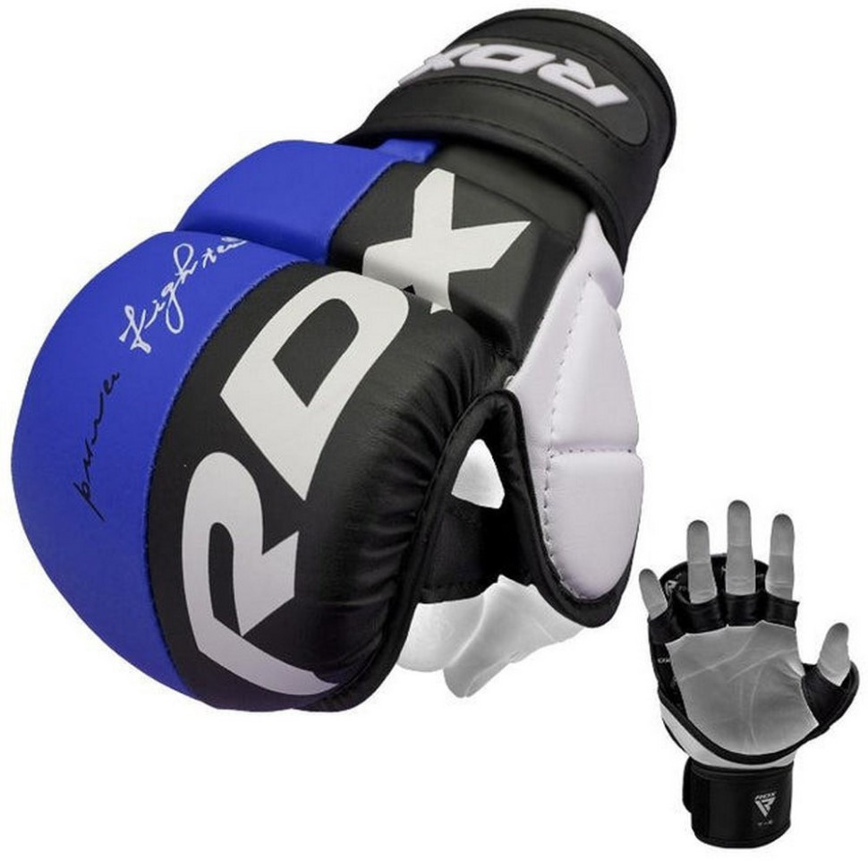 Перчатки для ММА T6 Plus Rex RDX Inc Limited GGR-T6U-S+ Blue, S (капа в комплекте)