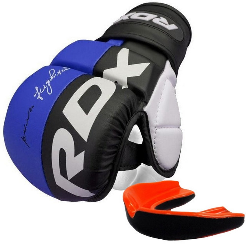 Перчатки для ММА T6 Plus Rex RDX Inc Limited GGR-T6U-S+ Blue, S (капа в комплекте)