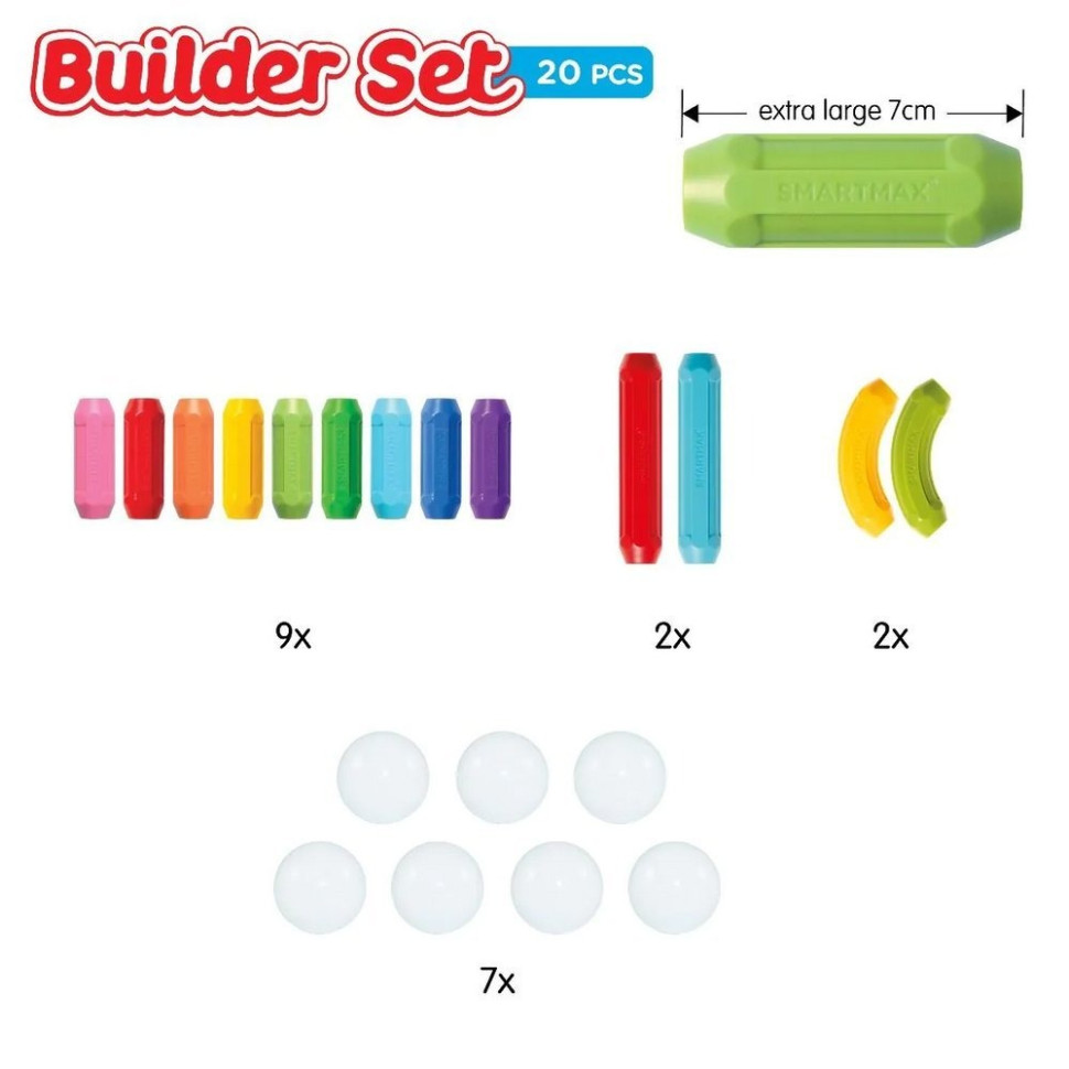 Магнитный конструктор Мое первое строительство SmartMax SMX 321, 20 деталей