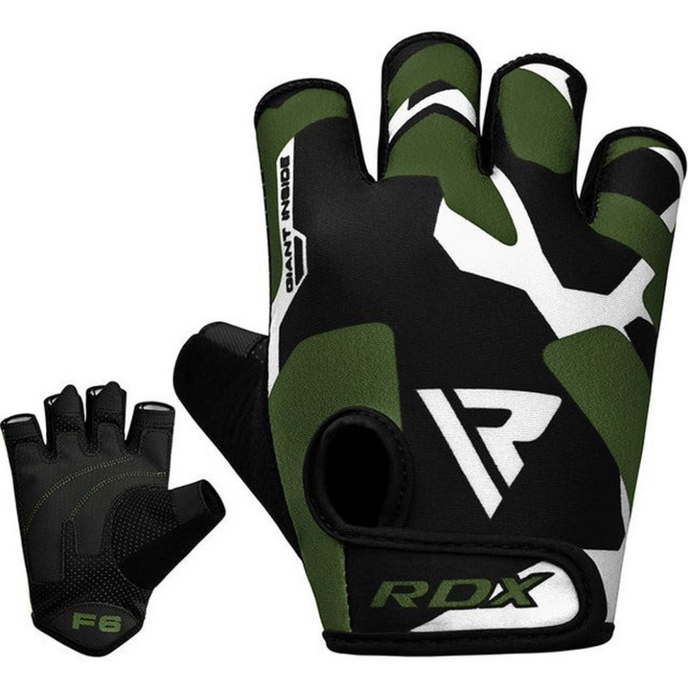 Перчатки для фитнеса F6 Sumblimation RDX Inc Limited WGS-F6GN-M, Black/Green, M
