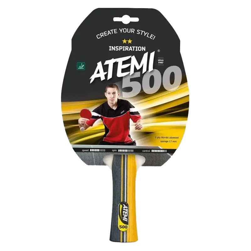Ракетка для настільного тенісу 500C ATEMI 10041