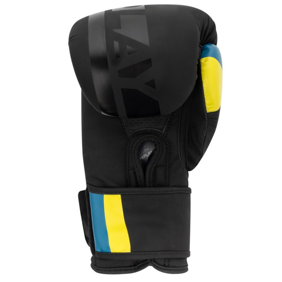 Боксерські рукавиці 3021 Ukraine PowerPlay PP_3021_8oz_Black, розмір 8 унцій