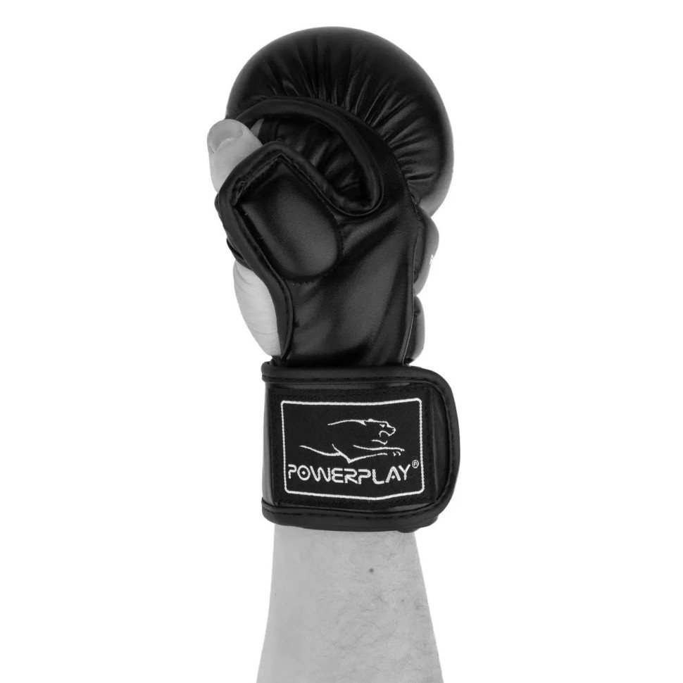 Рукавиці для MMA PowerPlay PP_3026_XL_Black, Чорні XL