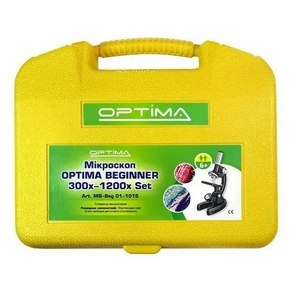 Мікроскоп Beginner Optima 926245, 300x-1200x подарунковий набір