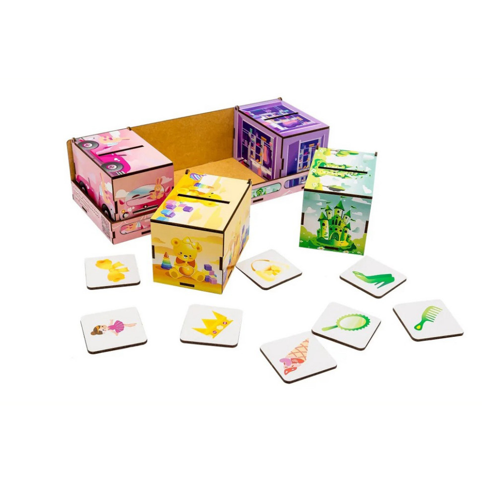 Деревянная настольная игра Монтессори Принцесса PuzzleOK Puz-89737