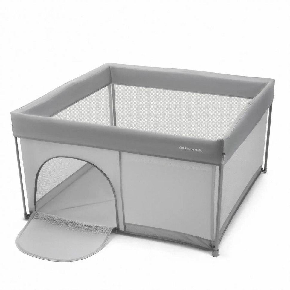 Детская кровать-манеж Ziki Kinderkraft KLZIKI00GRY0000 Grey