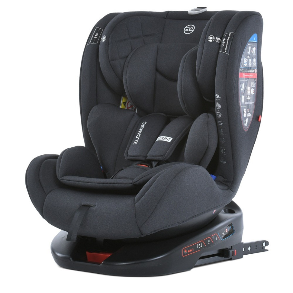 Дитяче автокрісло ME 1114 EVEREST El Camino ME 1114 Dark Gray, Dark Gray