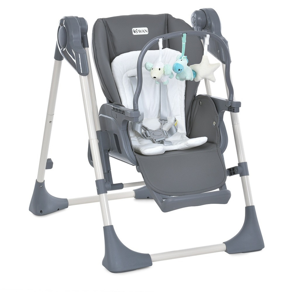 Стільчик-гойдалка для годування SWAN El Camino ME 1087-G Dark Gray