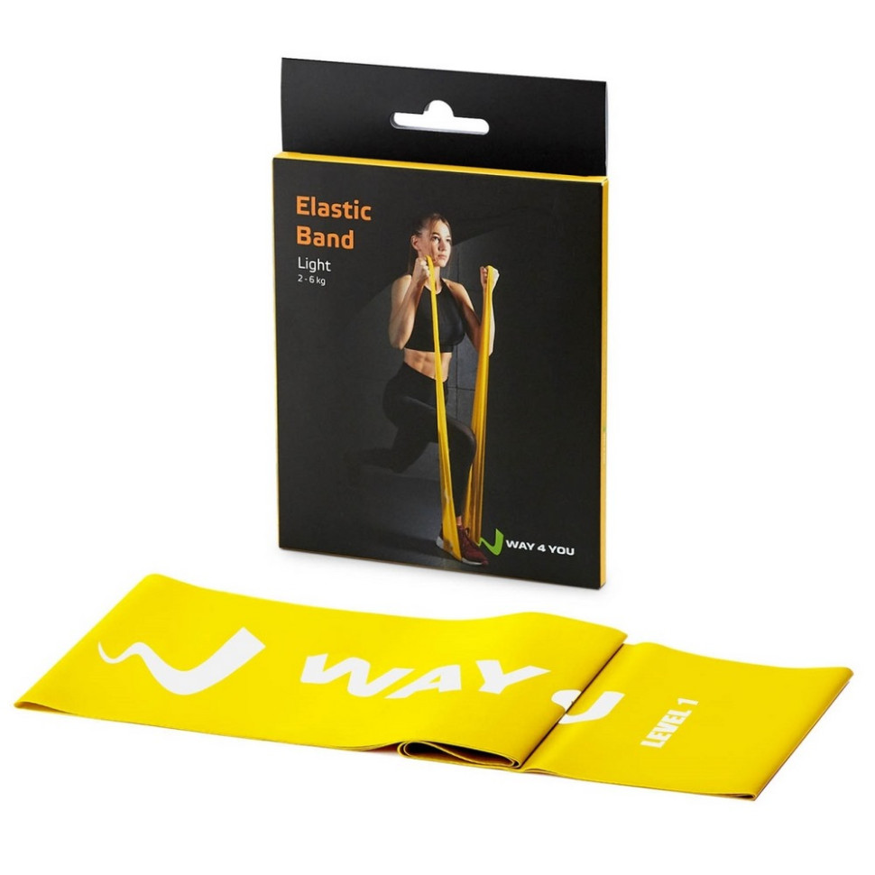 Эластичная лента для фитнеса Way4you 40160 Light (Yellow)