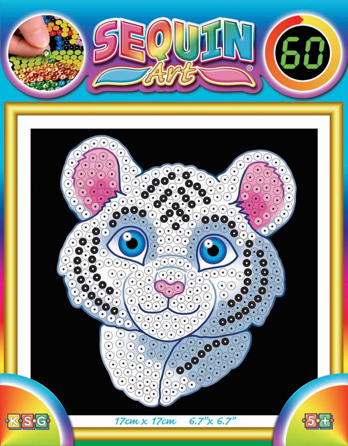 Набор для творчества Sequin Art 60 White Tiger SA1326