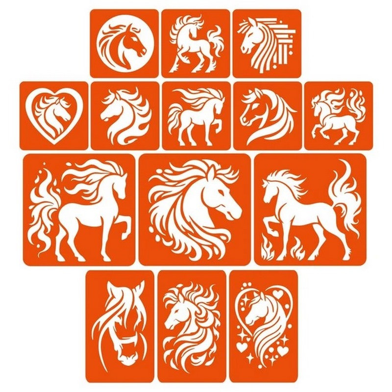 Набор трафаретов для био-тату 