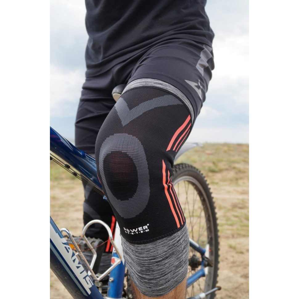 Наколенники Knee Support Evo Power System PS-6021_L_Black-Orange, (пара), L