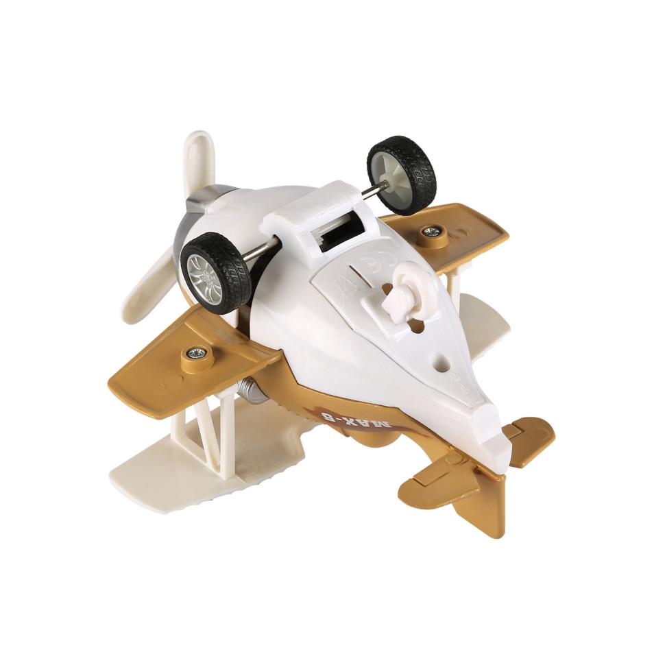 Літак металевий інерційний Same Toy Aircraft коричневий SY8016AUt-3