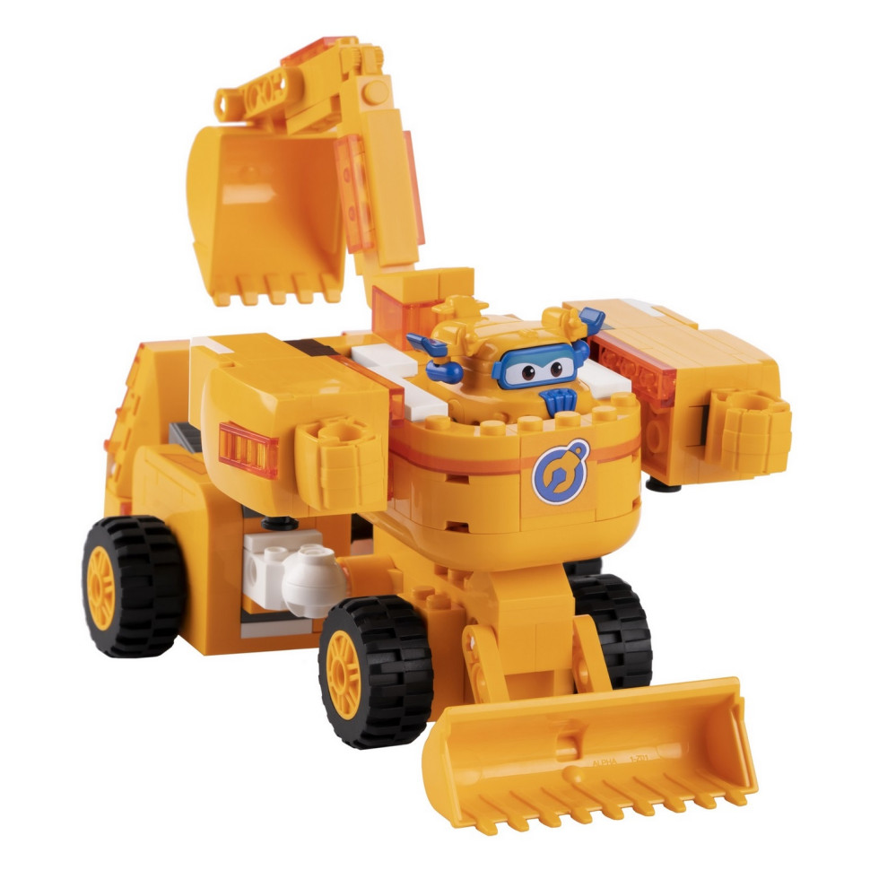 Конструктор-трансформер Super Wings Small Blocks 2-in-1 Buildable Transforming Vehicle Donnie, Донні EU385007