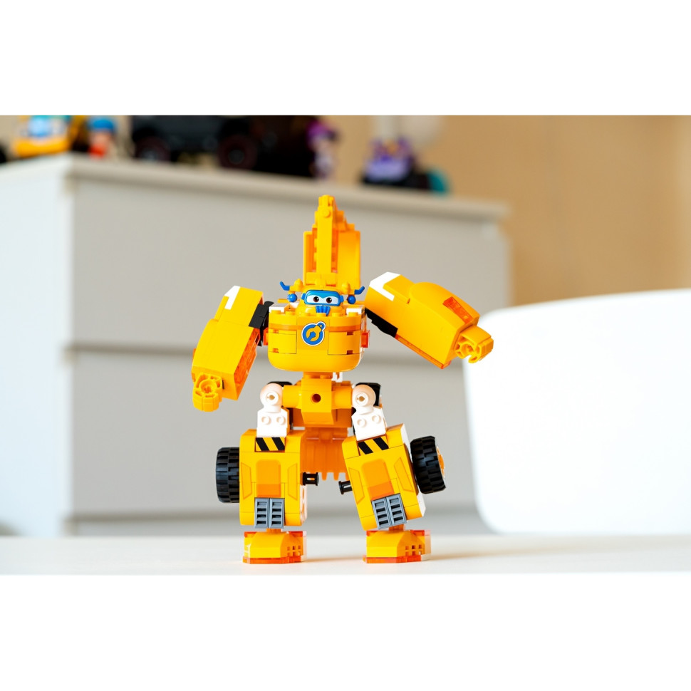 Конструктор-трансформер Super Wings Small Blocks 2-in-1 Buildable Transforming Vehicle Donnie, Донні EU385007