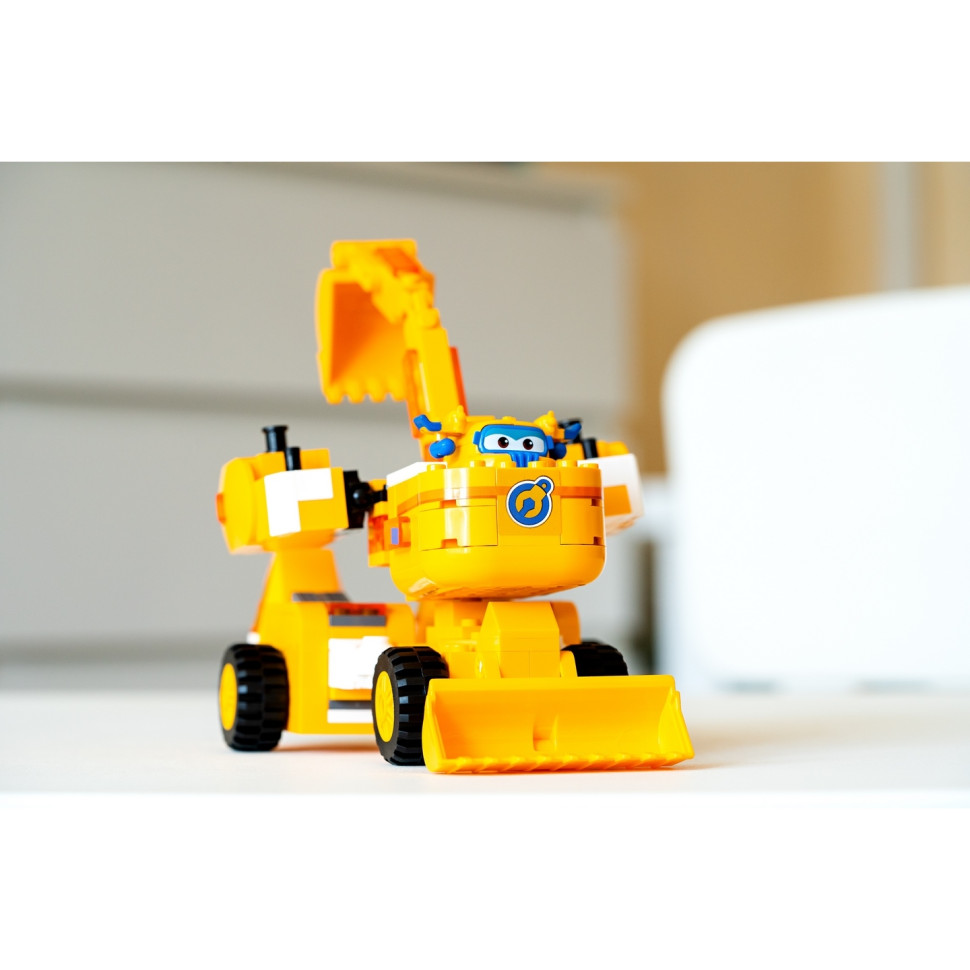 Конструктор-трансформер Super Wings Small Blocks 2-in-1 Buildable Transforming Vehicle Donnie, Донні EU385007