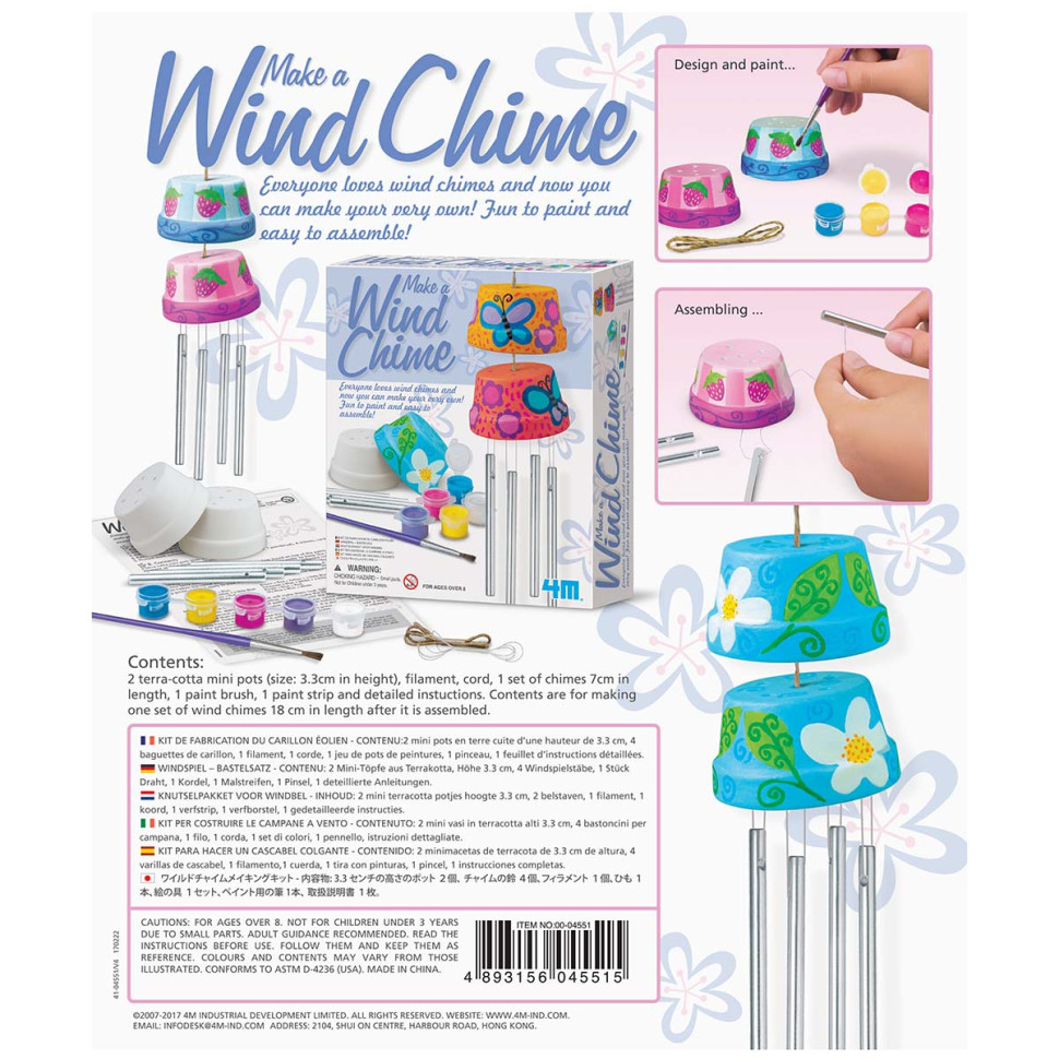 Набор для творчества Музыкальная подвеска 4M 00-04551 краски в комплекте