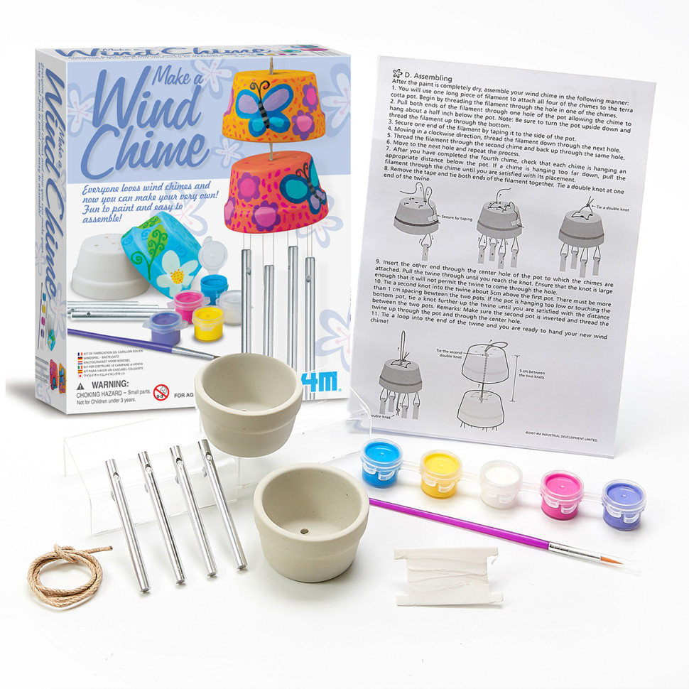 Набор для творчества Музыкальная подвеска 4M 00-04551 краски в комплекте