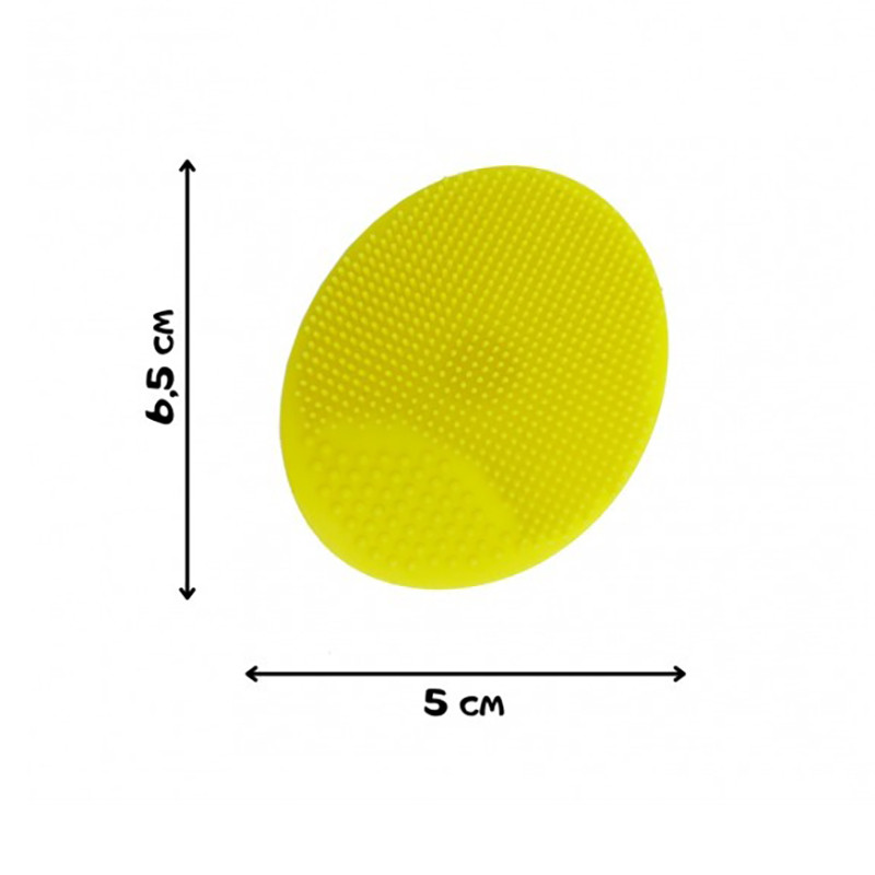 Силиконовая мочалка для купания новорожденных Mega Zayka MGZ-0923(Yellow)