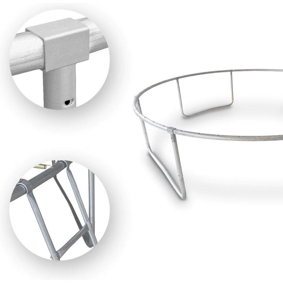 Батут з внутрішньою сіткою Pumpkin Outtec V376579, 252 см, чорно-зелений