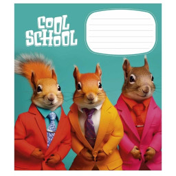 Тетрадь ученическая "Cool School" Школярик 012-3307L-2 в линию, 12 листов