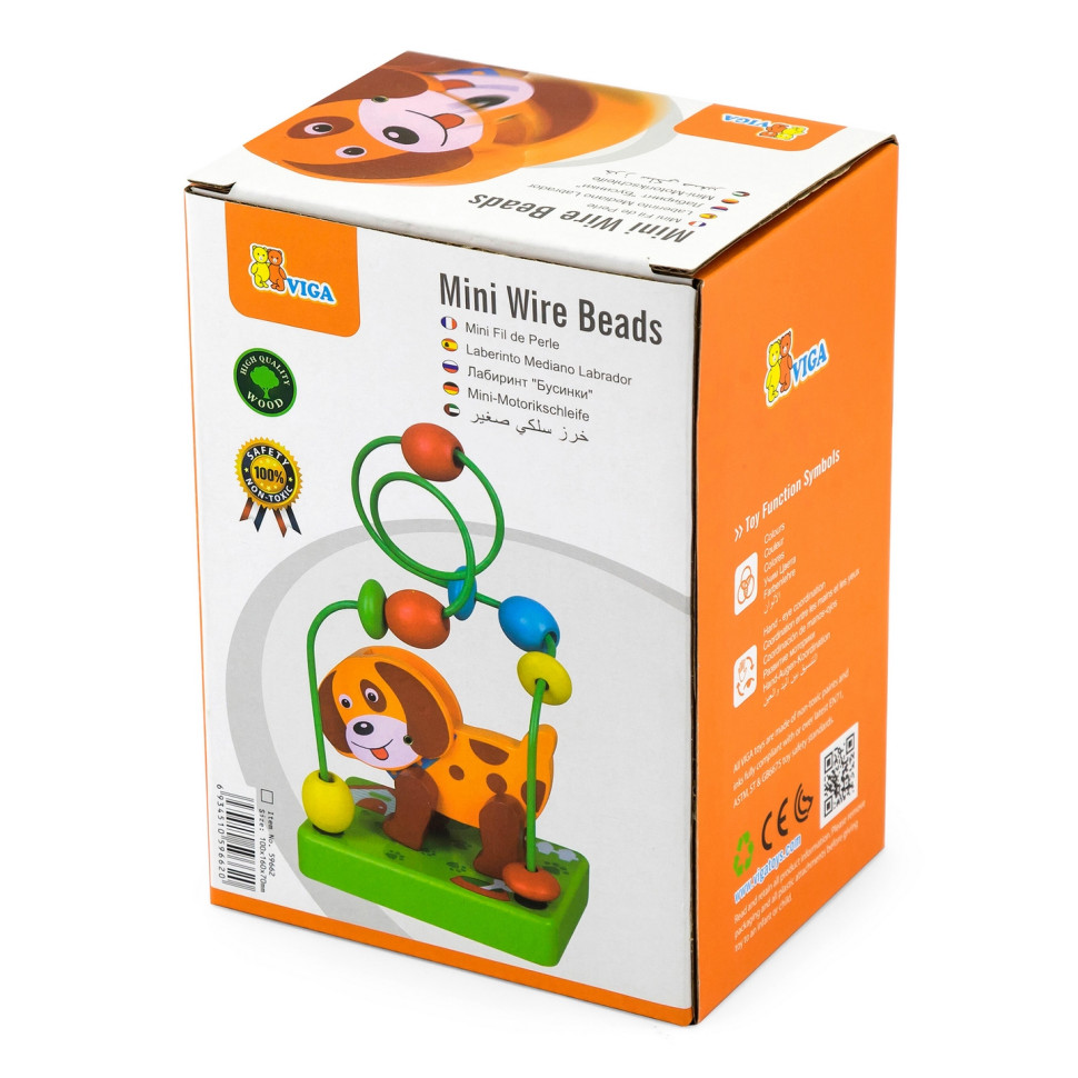 Розвиваючий лабіринт Собачка Viga Toys 59662 дерев'яний