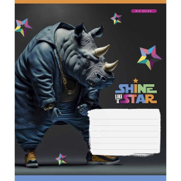 Тетрадь ученическая "Dance star" Школярик 018-3276L-2 в линию, 18 листов