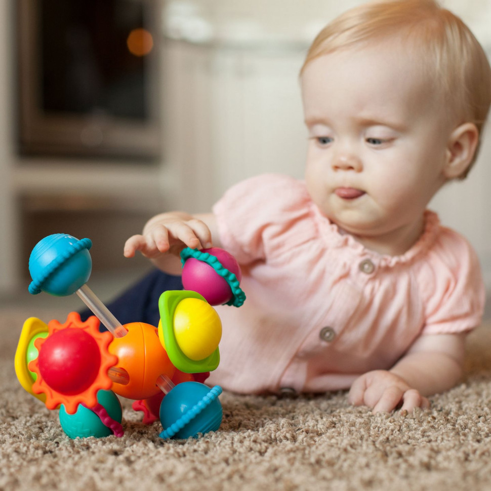 Прорізувач для зубов Сенсорні кулі Fat Brain Toys F136ML Wimzle