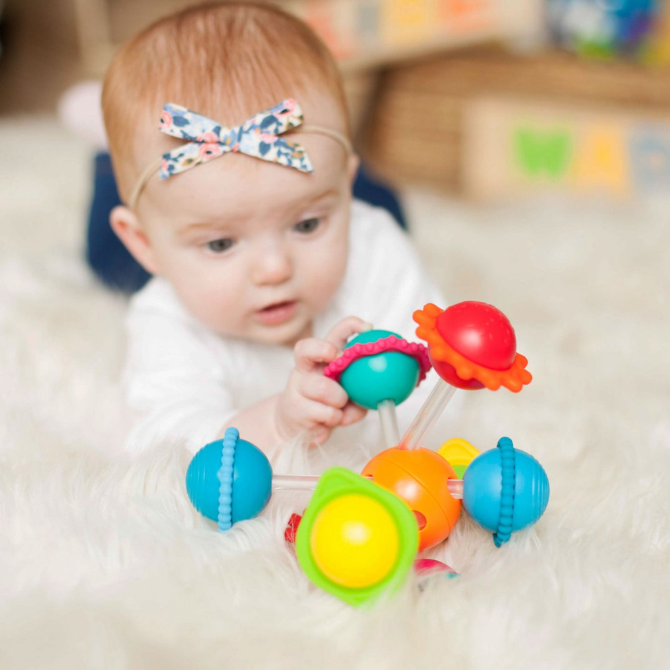 Прорізувач для зубов Сенсорні кулі Fat Brain Toys F136ML Wimzle