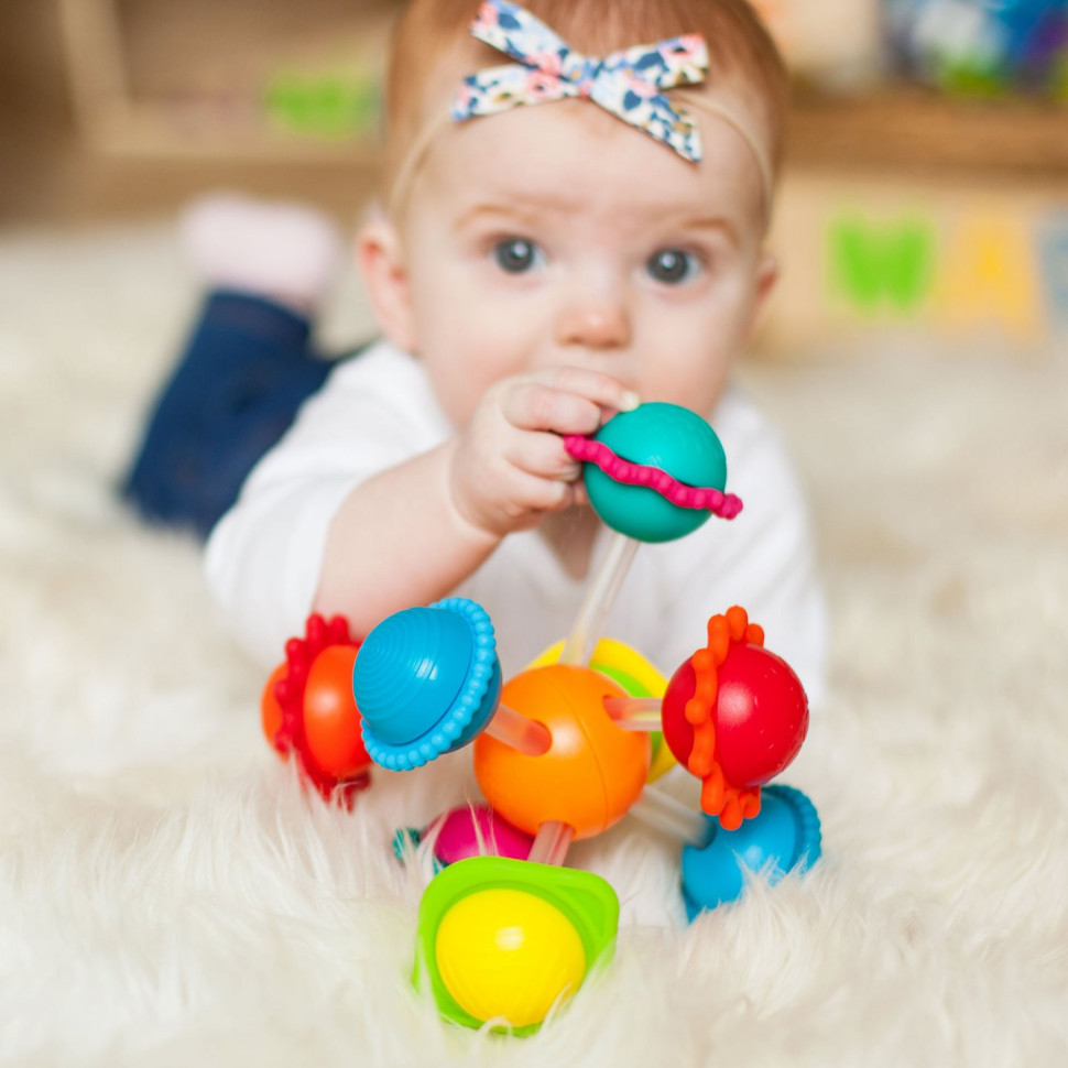 Прорізувач для зубов Сенсорні кулі Fat Brain Toys F136ML Wimzle
