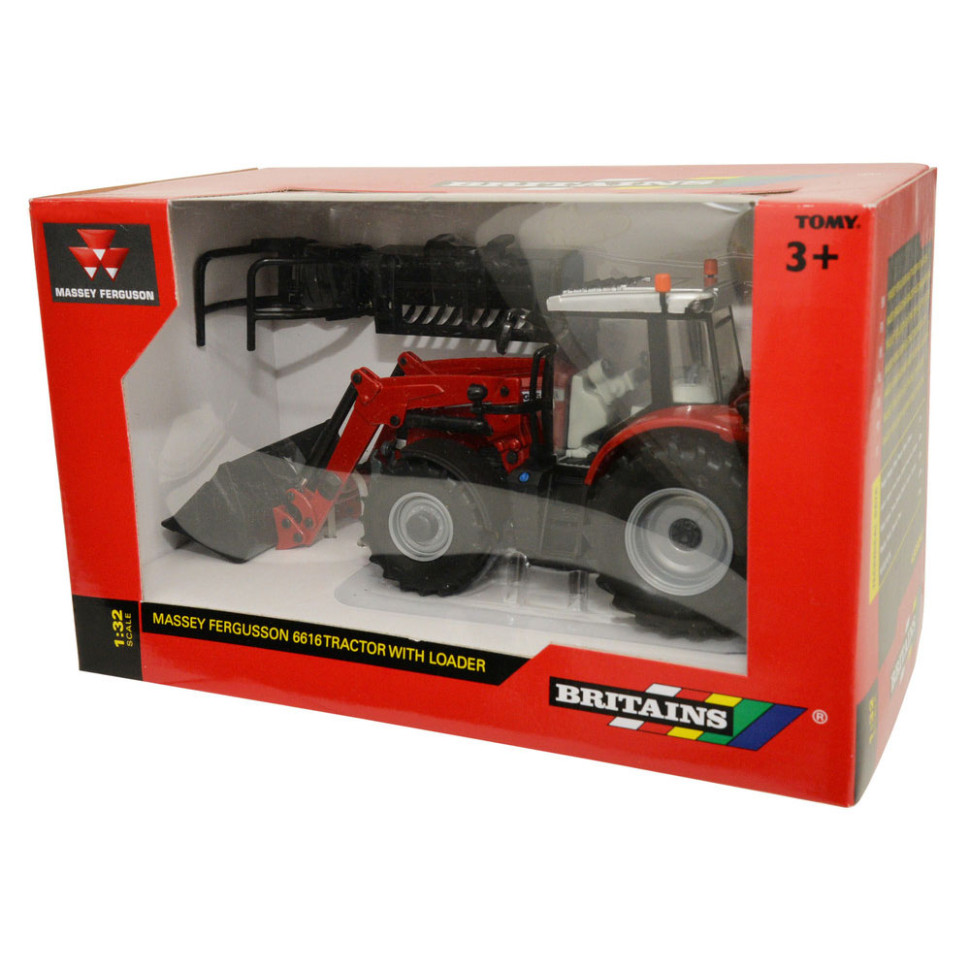 Модель Трактор Massey Ferguson Britains 43082B 1:32 с фронтальным погрузчиком