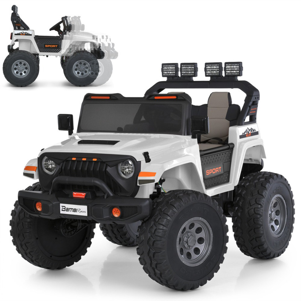Детский электромобиль Джип Bambi Racer M 6204EBLR-1(24V) до 60 кг