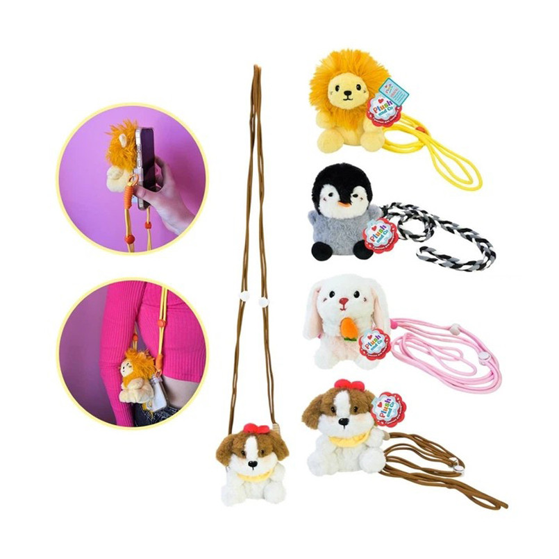 М'яка іграшка-тримач для телефону Plush and Co PLC25005(White) 9х8х11 см