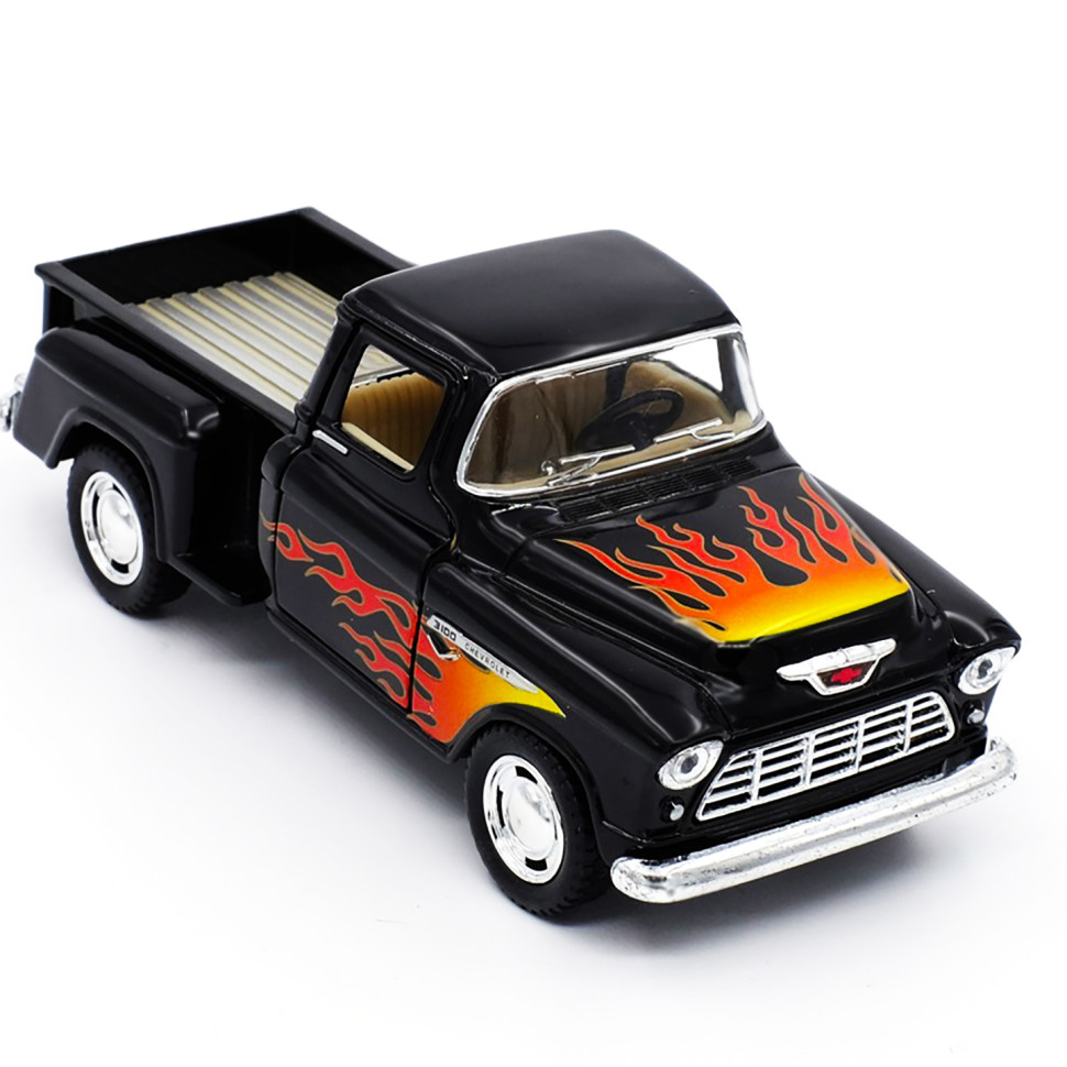 Машинка металлическая Пикап Chevy Stepside (1955) Kinsmart KT5330FW инерционная 1:32