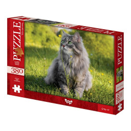 Пазл классический "Серый кот" Danko Toys C380-06-03, 380 элементов